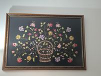 Quadro bordado a mão