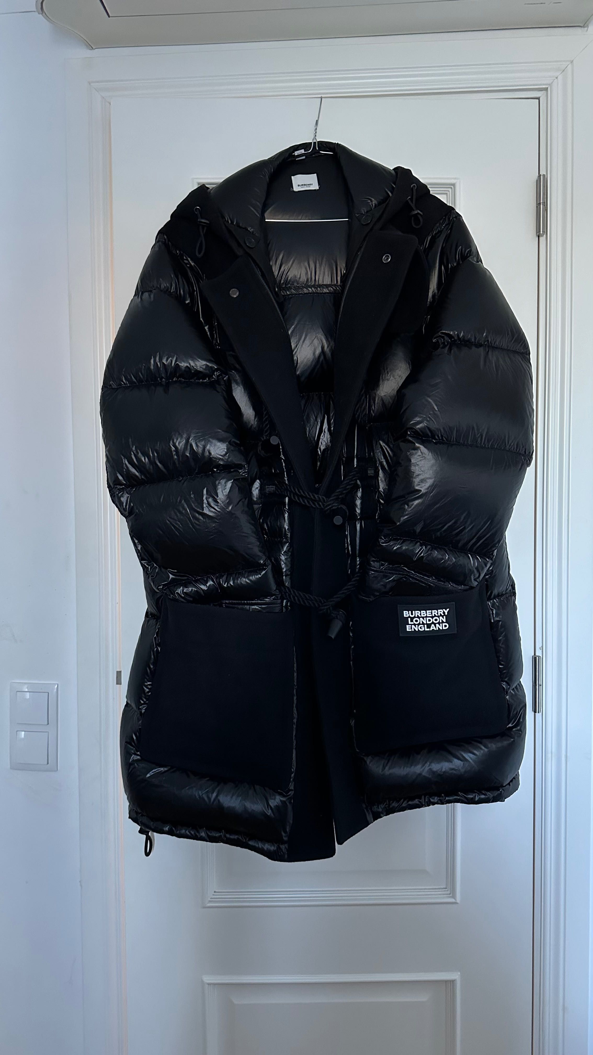 Burburry Puffer jacket preto comprido