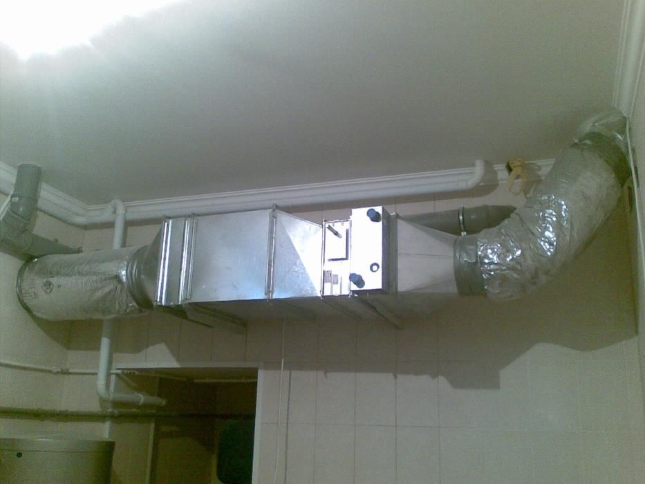 Установка систем вентиляции и кондиционирования