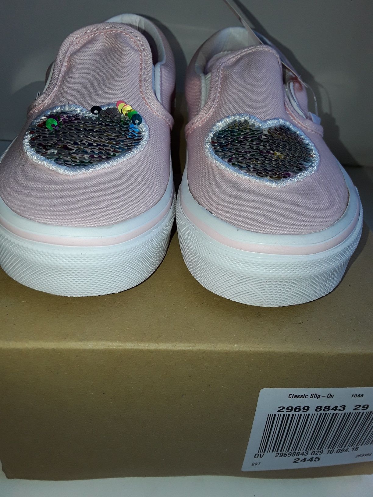 Новые детские кеды для девочек Vans Classic Slip-On 28p. оригинал