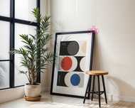 Plakat Bauhaus, kolorowe koła