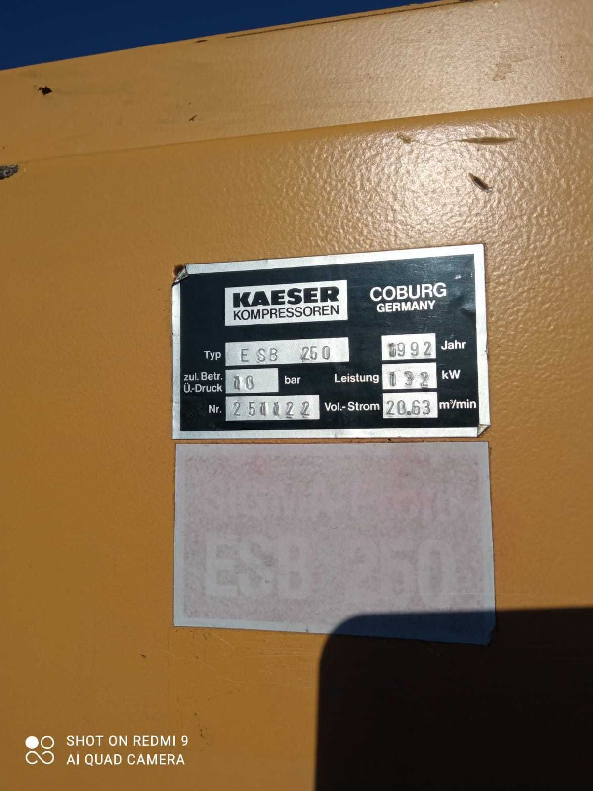 Sprężarka śrubowa KAESER ESB 250 132kw 20m³ S014574