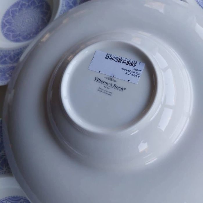 Talerz, misa do makaronu Villeroy & Boch z serii Algo Blue kolekcja