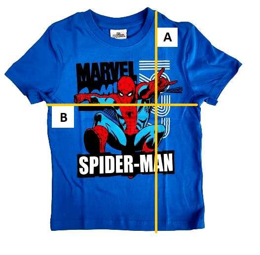 Niebieska koszulka z krótkim rękawem Spider-Man Marvel rozm. 9A / 134