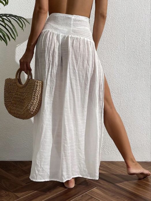 Spodnica z rozporkiem na plaze m