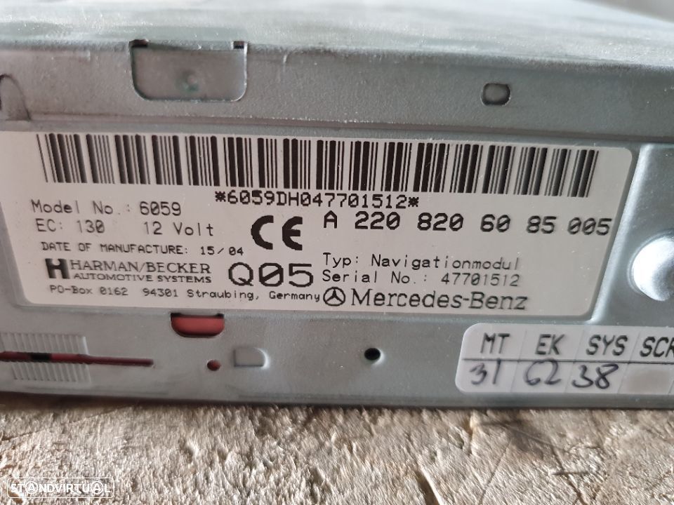 Módulo leitor navegaçao gps / dvd sistema Mercedes W211 E220 / E270