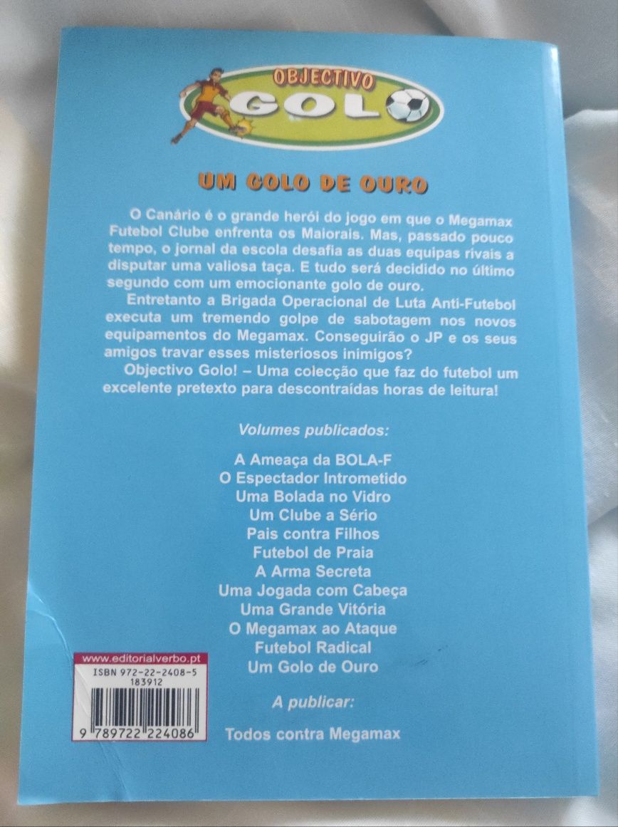 Livro "Objectivo Golo - Um Golo de Ouro"