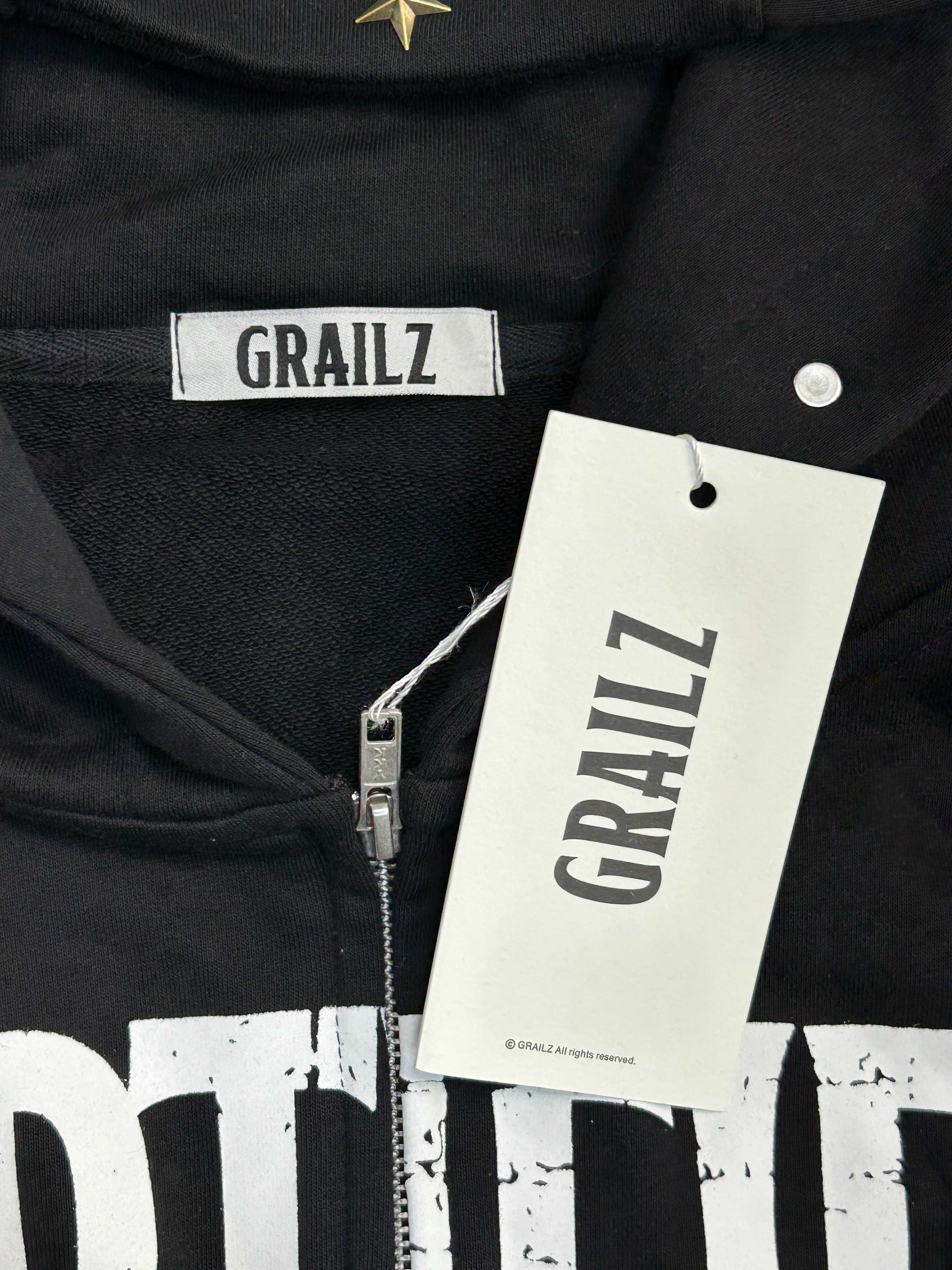 Project GRAILZ G/R gr cetified freak кофта худи черная зипка худі зіп.