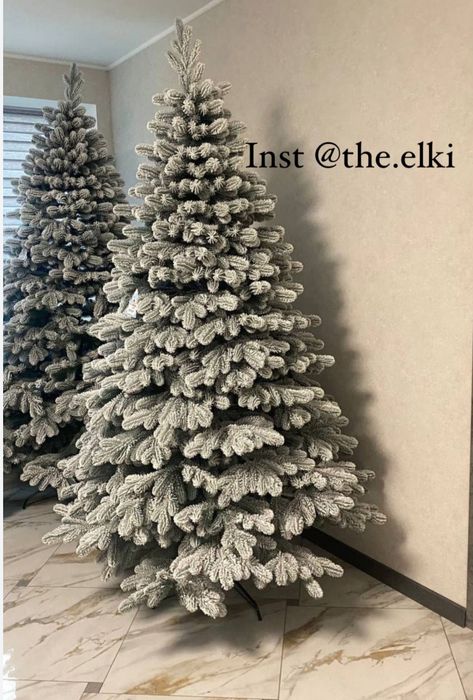 Ялинка штучна зелена засніжена блакитна пвх лита сосна звичайна