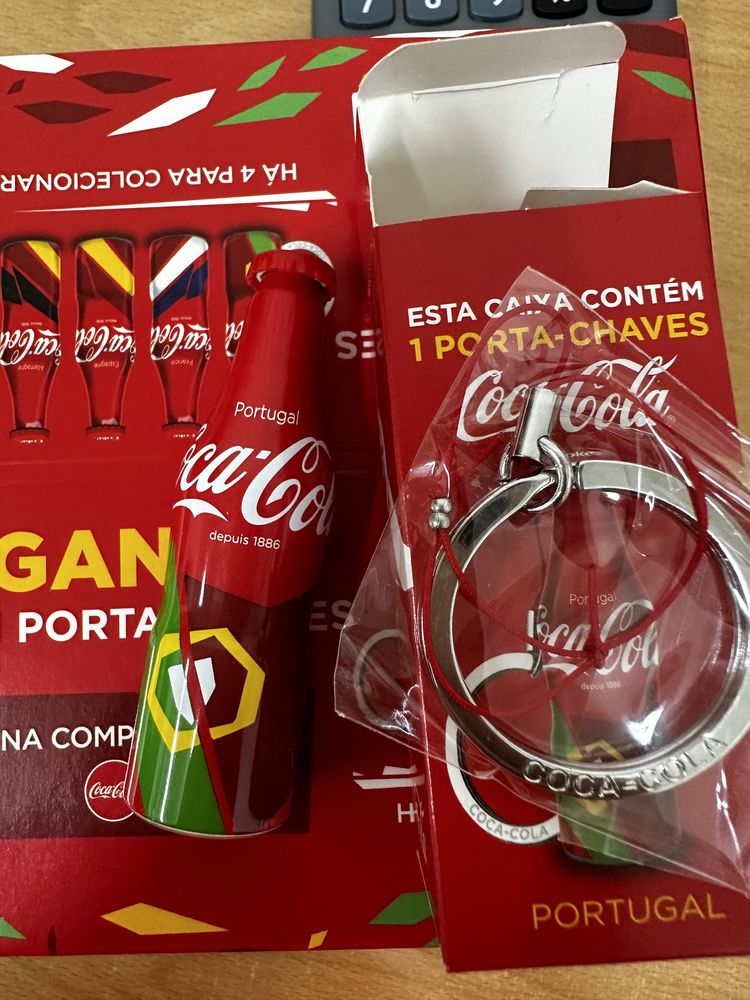 12x Porta chaves coca cola Euro 2016