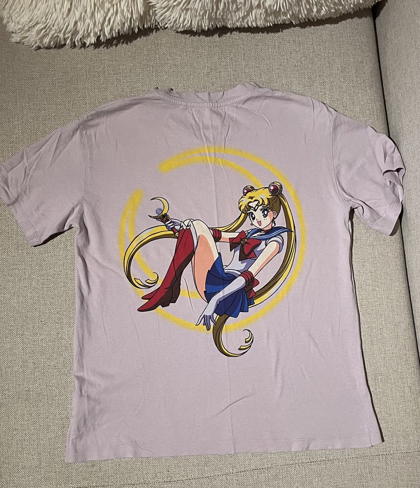 Koszulka bluzka Cropp Sailor Moon manga S flare t-Shirt