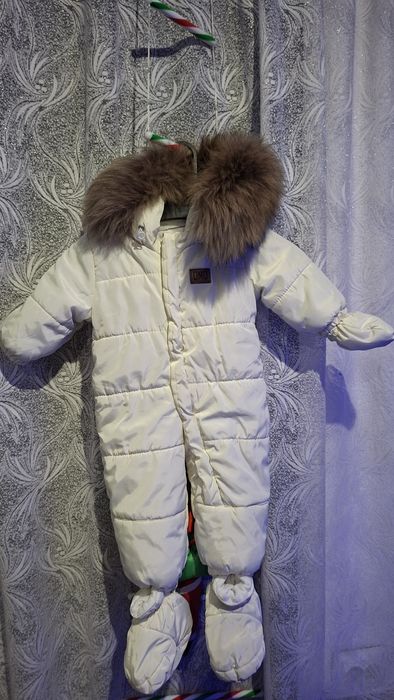 Зимовий комбінезон (пуховик)  74- 80 розмір