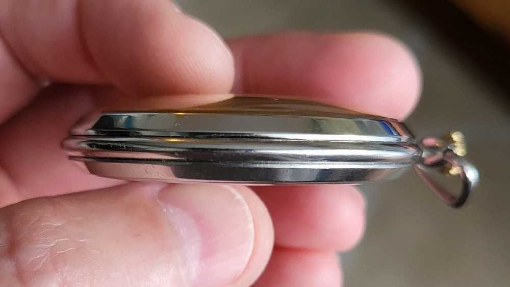 Zegarek Omega Art Deco kieszonka vintage stalowa 38.5L T1 - 1937r