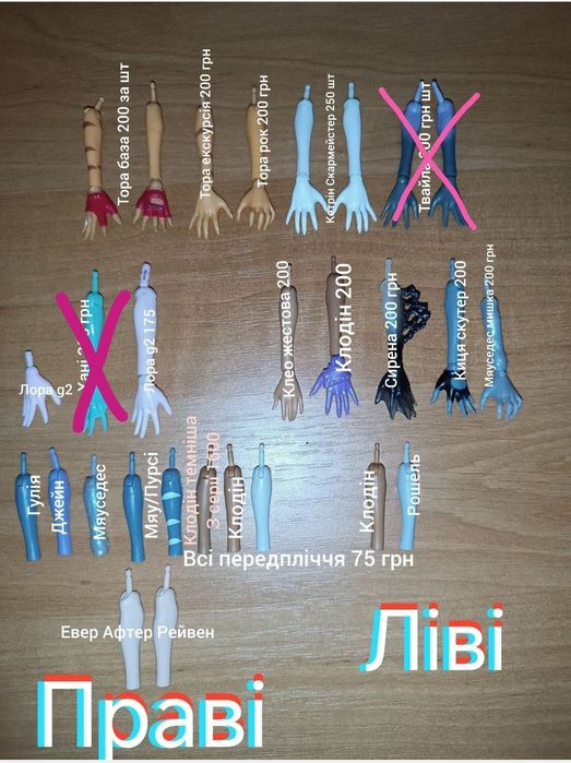 Монстер хай ручки хвіст Торалей, Катрін, Хані, Мяуседес, Мяулодія Пурс