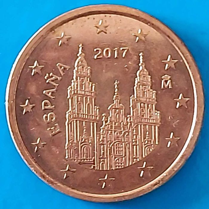 5 Cêntimos de 2017 de Espanha, Santiago de Compostela
