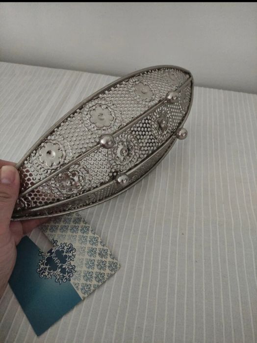 Mini bandeja/ prato p/ chaves em metal