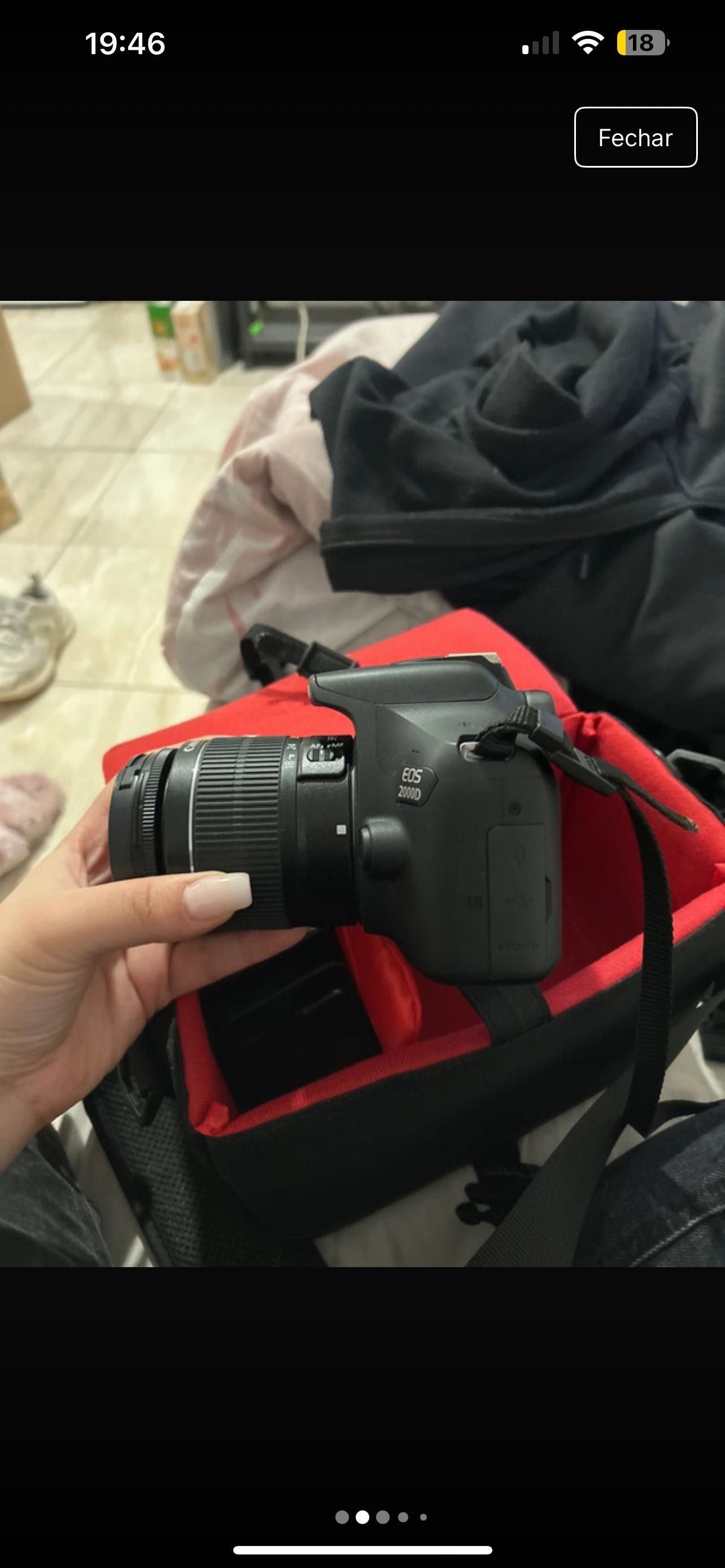 Máquina fotográfica canon