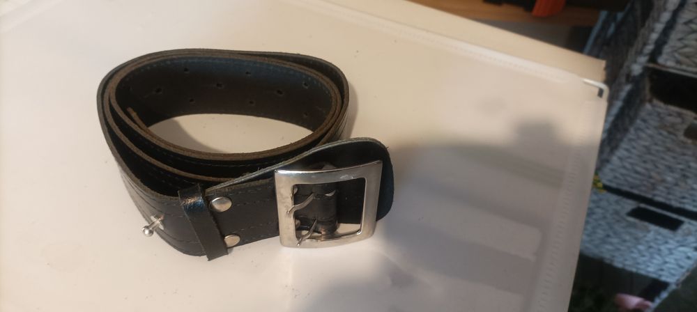 Oryginalny skórzany pas policyjny