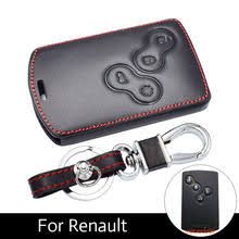 Renault-Capa couro p chave Koleos Laguna Megane Scenic Sandero Captur