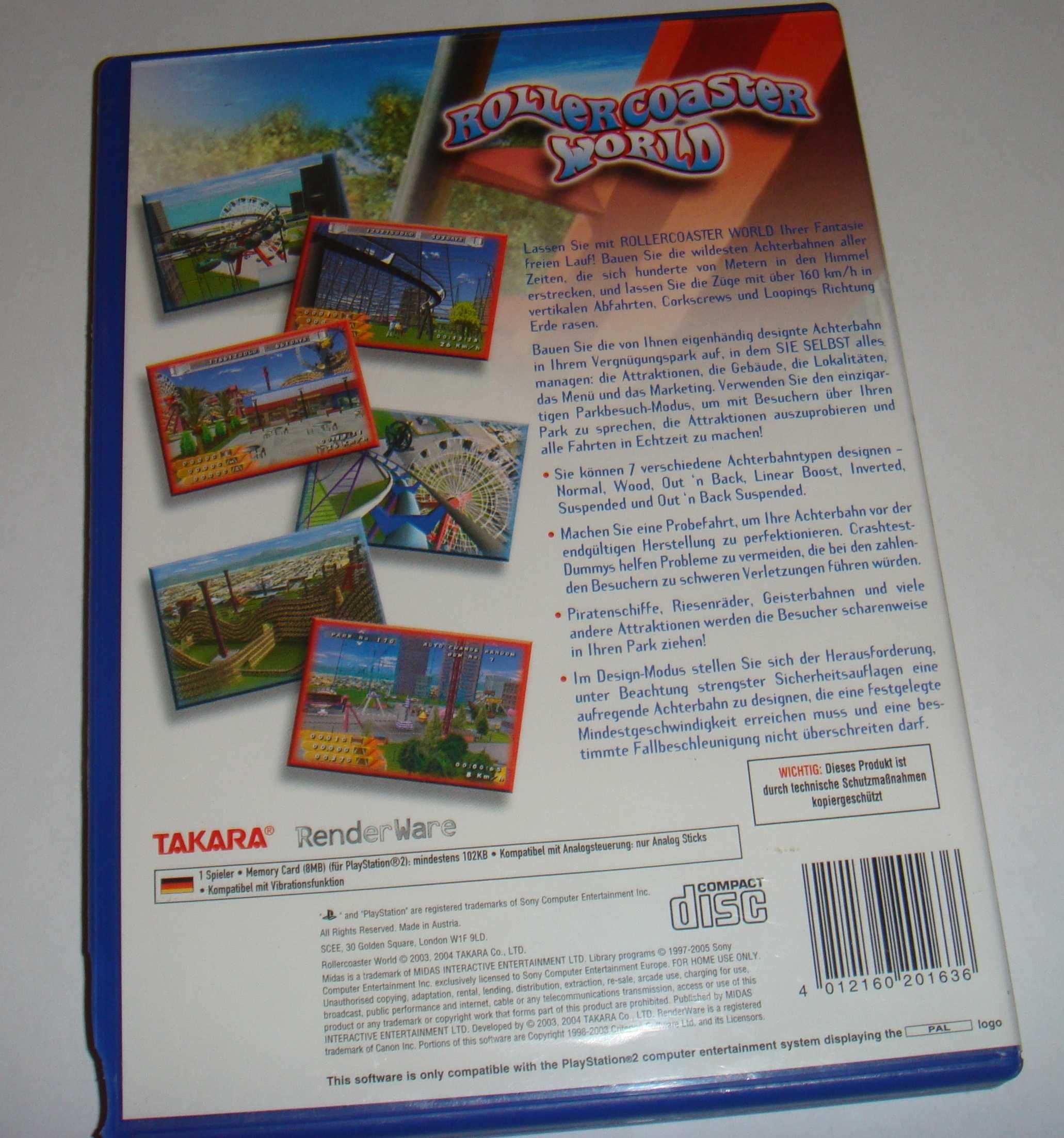Rollercoaster World + The Sims (playstation 2) ps2