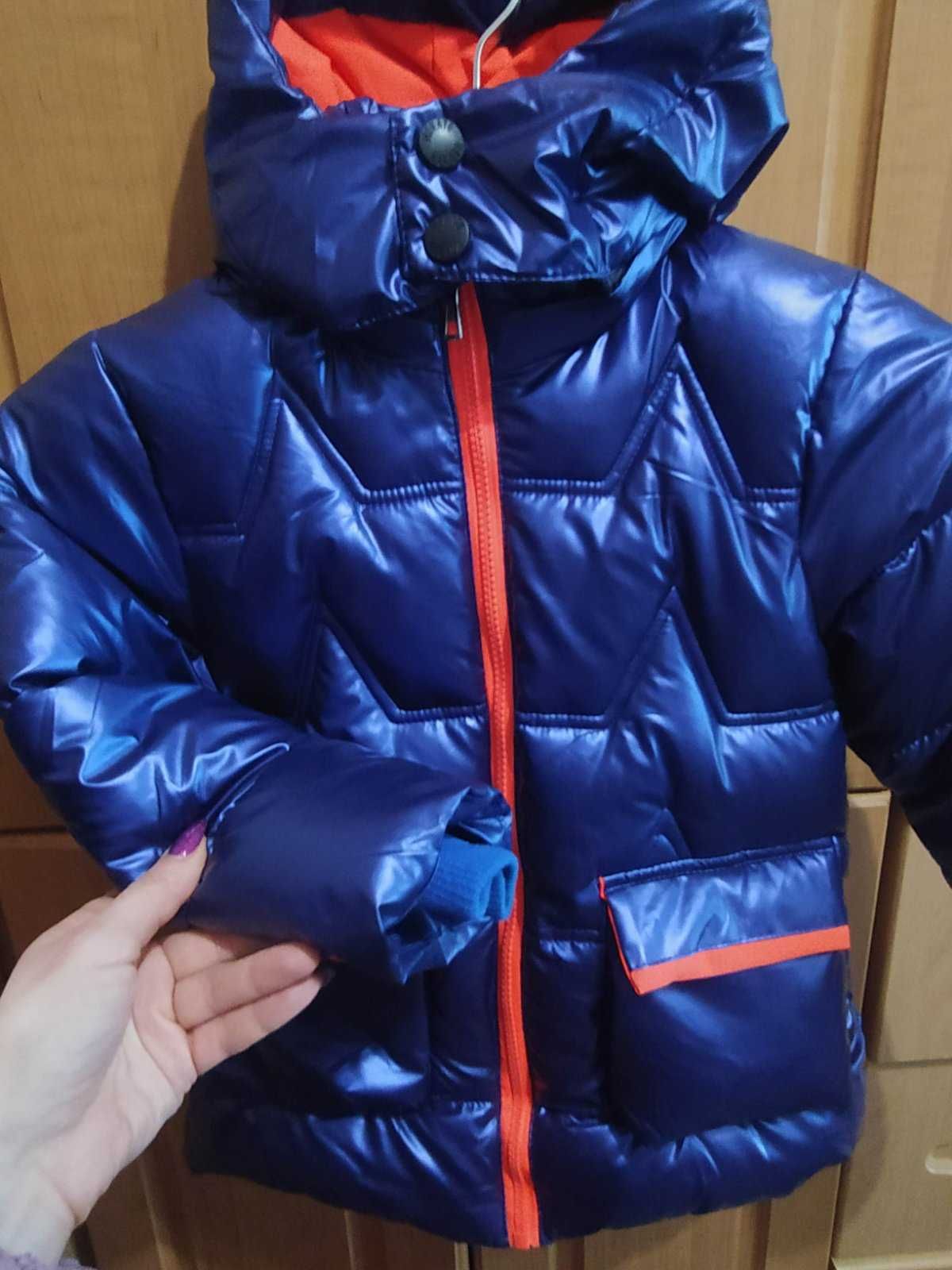 Курточка куртка зима зимняя 3-4 года шерсть синтепон идеальное состоян