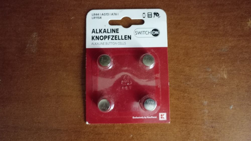 Alkaliczne baterie guzikowe LR44