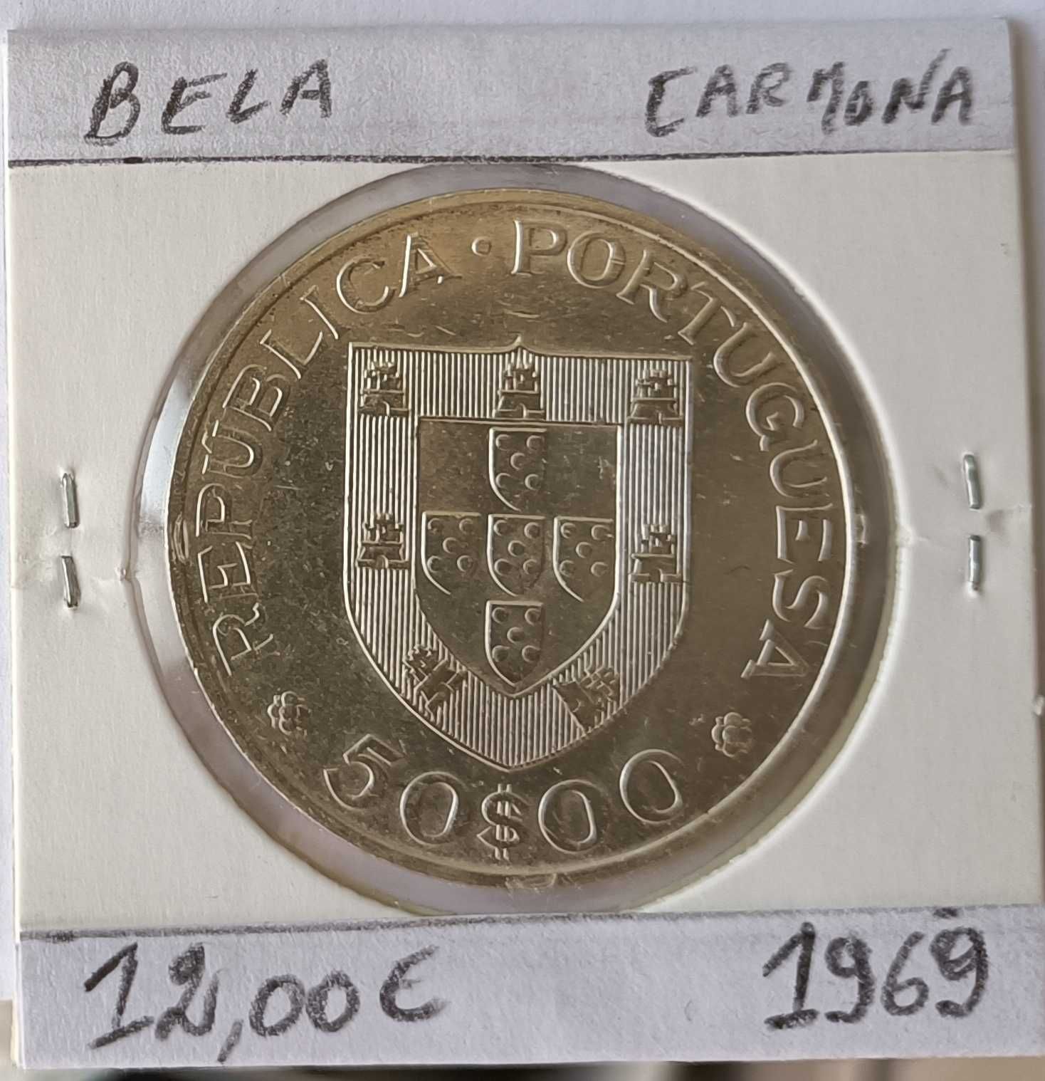 5 Moedas Comemorativas  50 Escudos Prata  da 2ª República Portuguesa