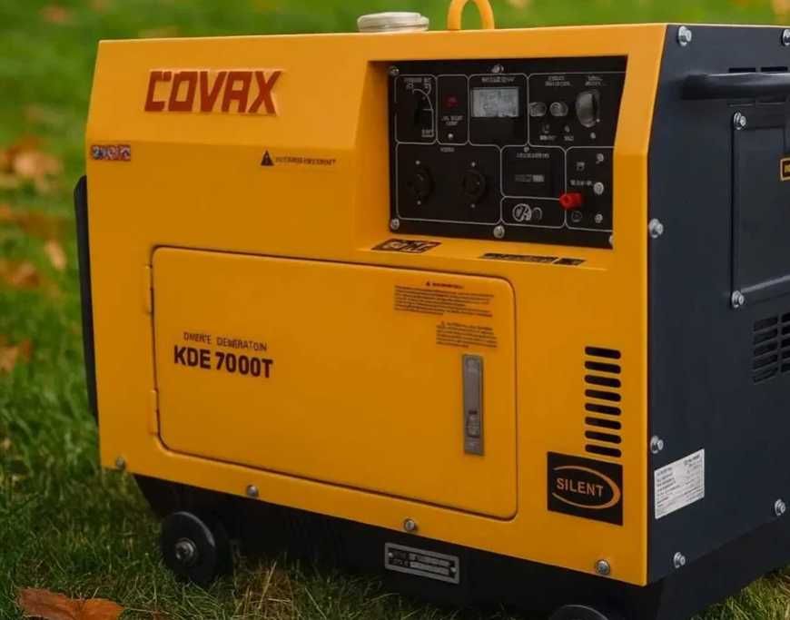 генератор дизельный Covax 7000T мідна обмотка AVR повітр охолод якість
