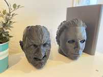 Cabeca vaso  michael myers e freddy krueger
