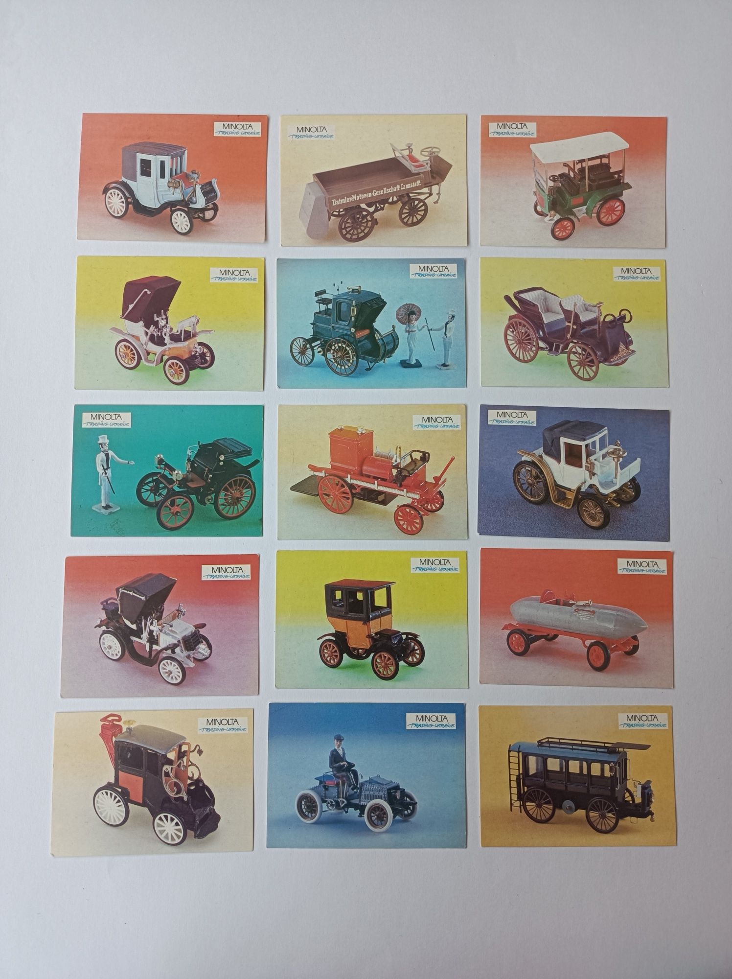 Календарики колекційні автомобілі 1992, 1993