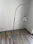 Lampa diament stojąca duża jak nowa z żarówką edison