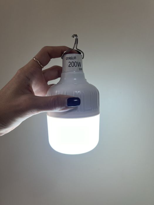 LED лампа 200W, usb-акумуляторна, ліхтар для кемпінга, антиблекаут