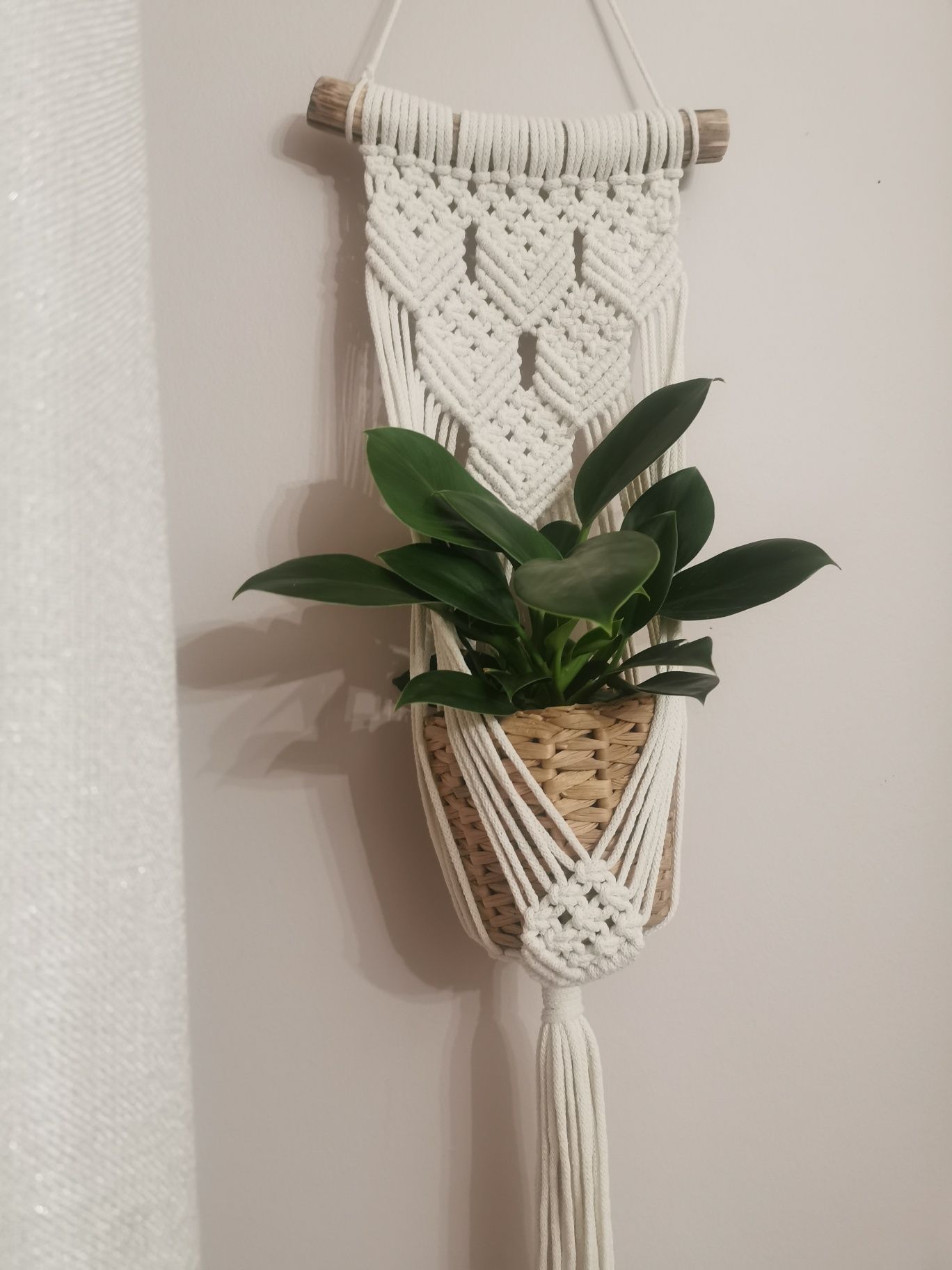 Kwietnik makrama Boho