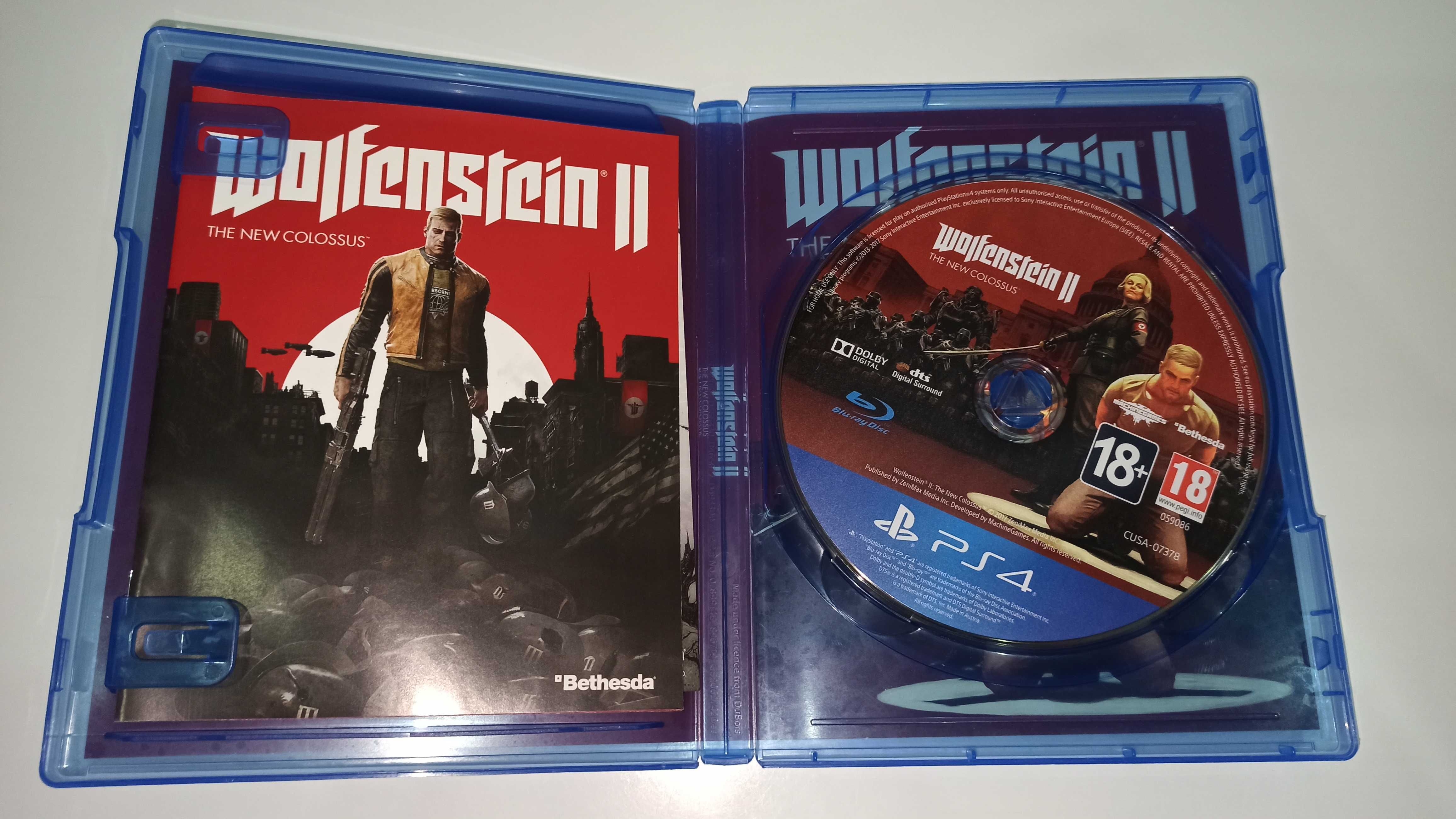 ps4 WOLFENSTEIN 2 THE NEW COLOSSUS po polsku II wojna światowa v1