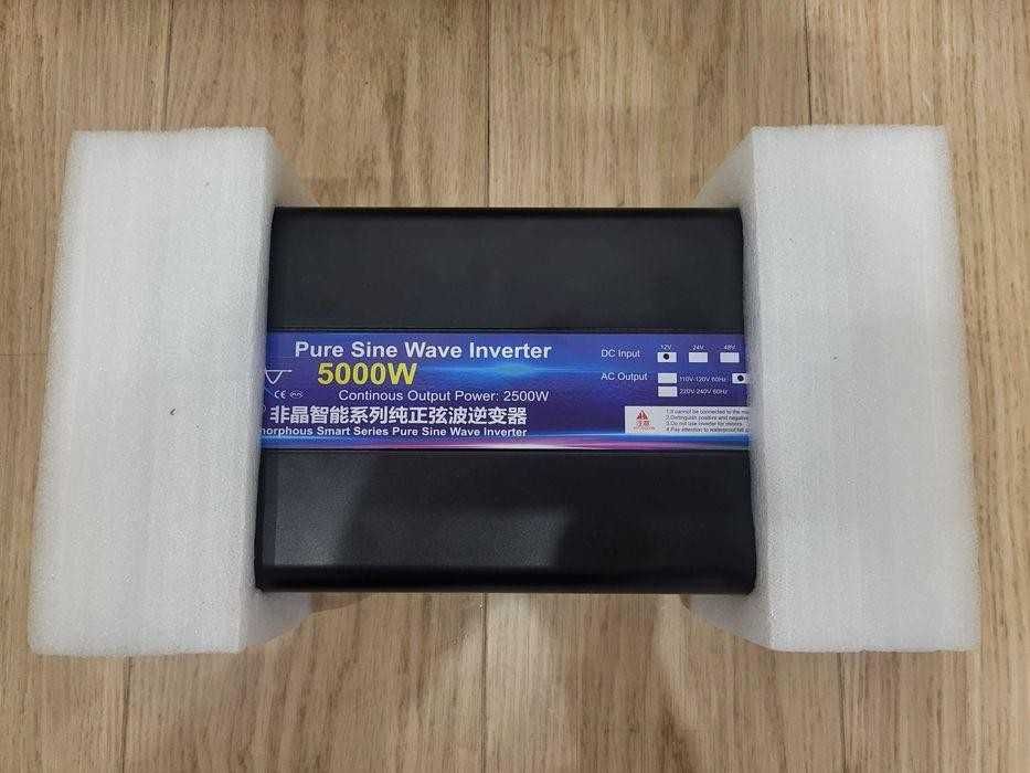 Інвертор чистий синус 5000W+ зарядний пристрій. Мідна обмотка!