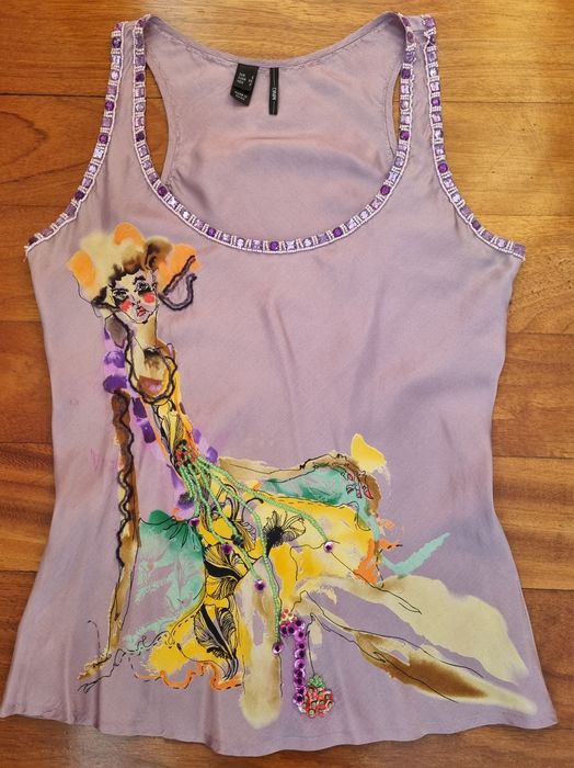 Blusa lilás em seda