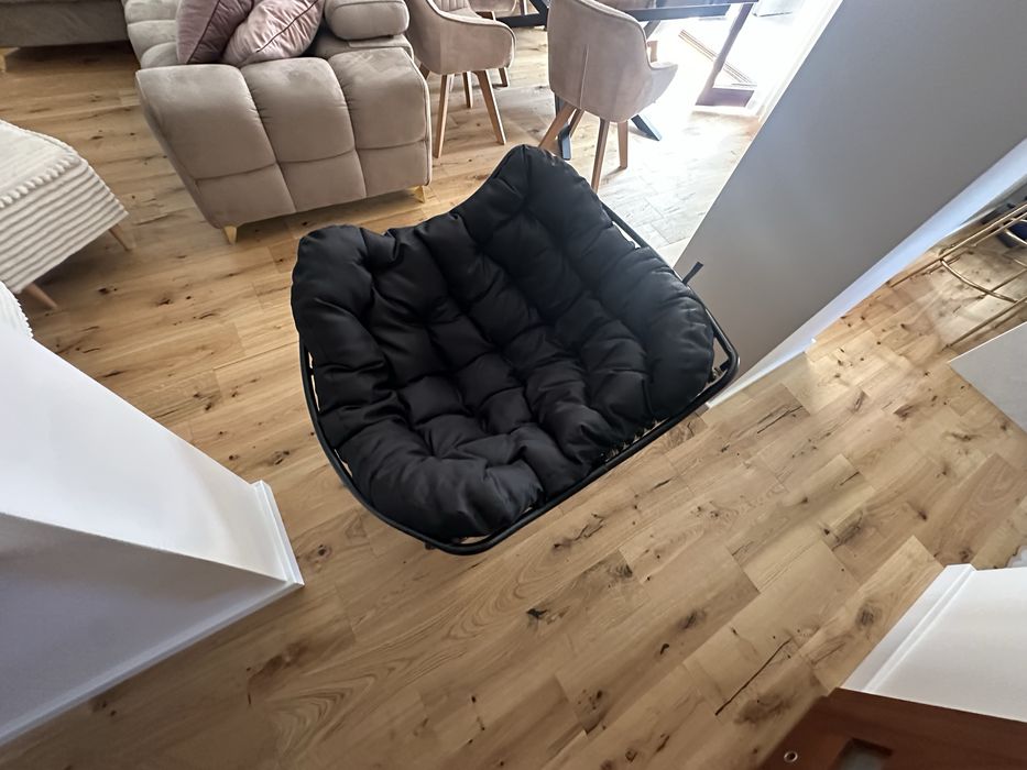 Nowy Fotel Bujany Meble Ogrodowe Krzesło Bujak Wygodna Poduszka Krzesł