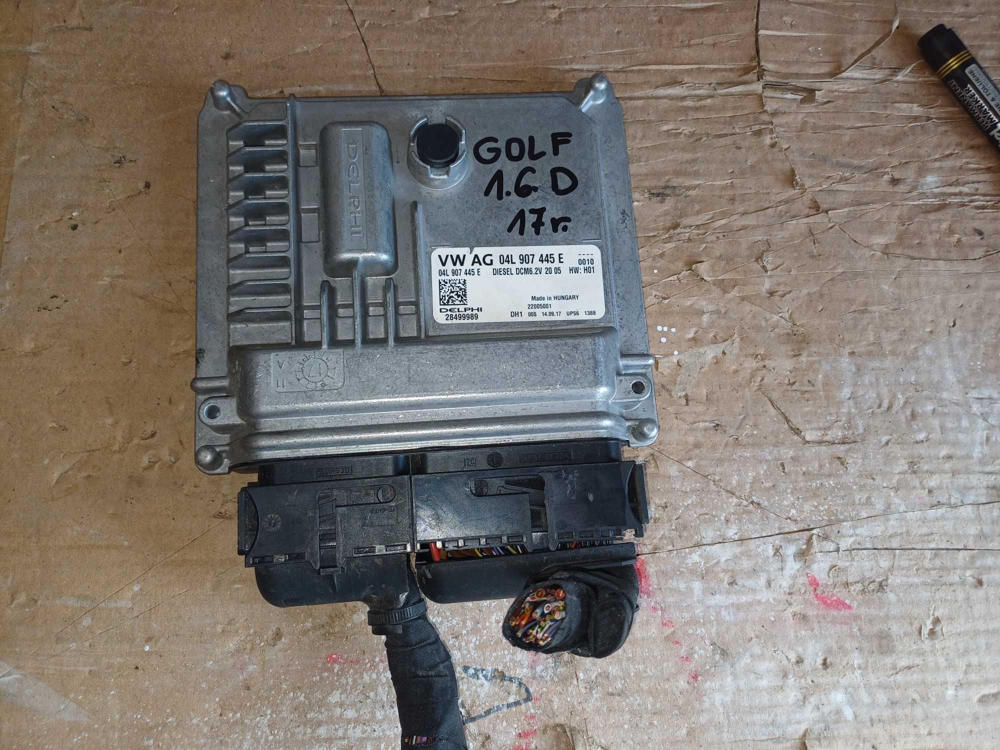 Sterownik silnika komputer wolkswagen golf 7 17r 1.6 diesel