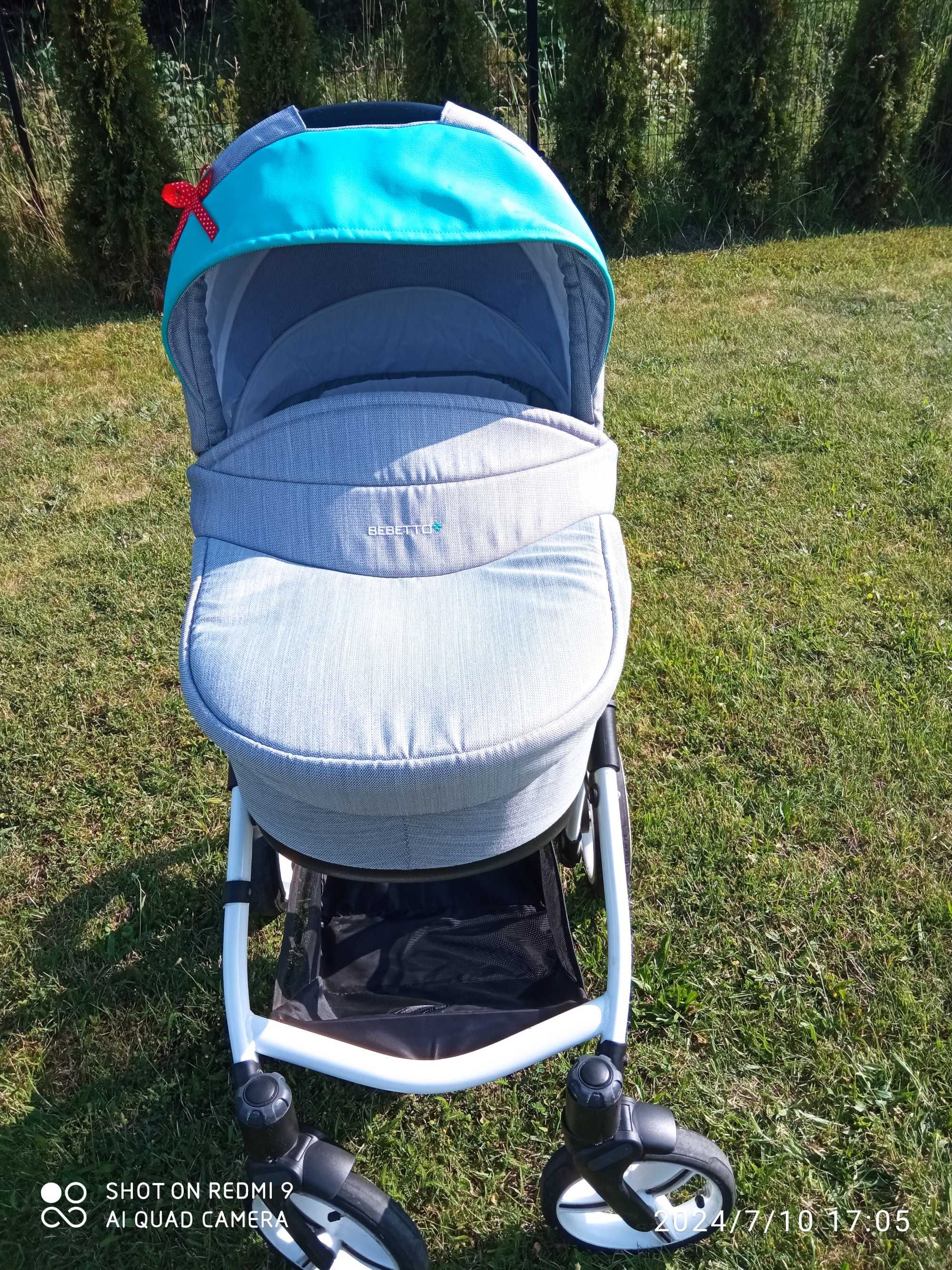 Wózek bebetto vulcano 3w 1 + fotelik maxi Cosi cabiofix