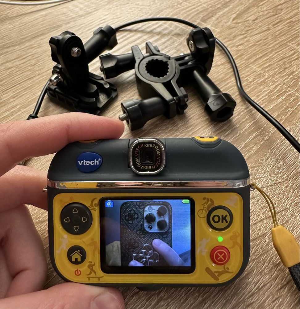 Детский фотоаппарат экшн-камера VTech Kidizoom Action с креплениями