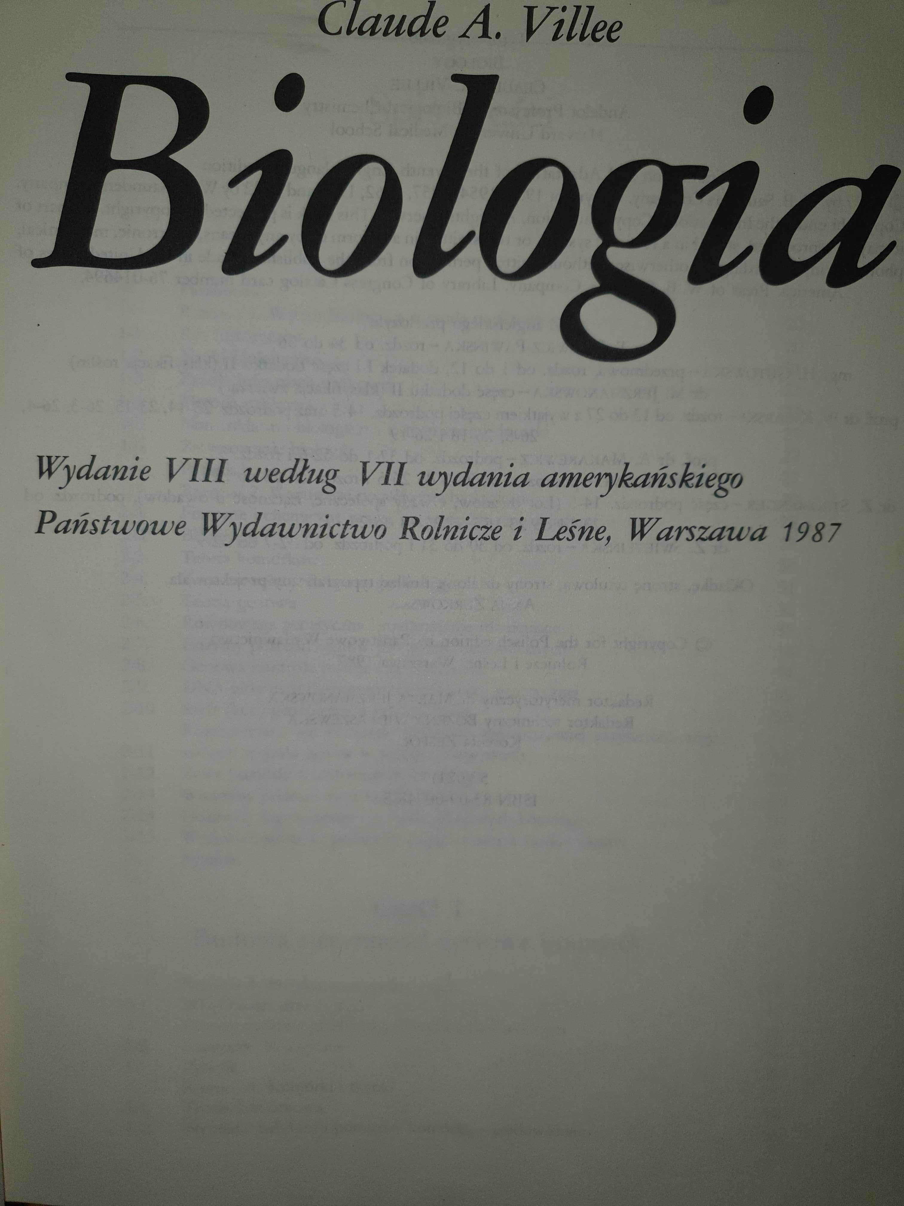 Biologia. Claude A. Villee