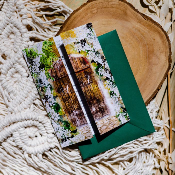 Zaproszenie na ślub DRZWI DO OGRODU