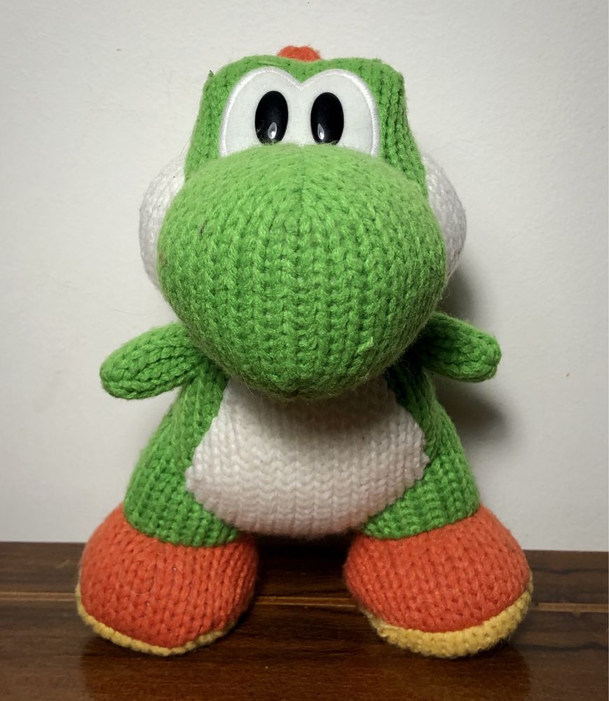 Rzadka maskotka amiibo Yoshi MEGA Yarn Nintendo figurka unikat zabawka