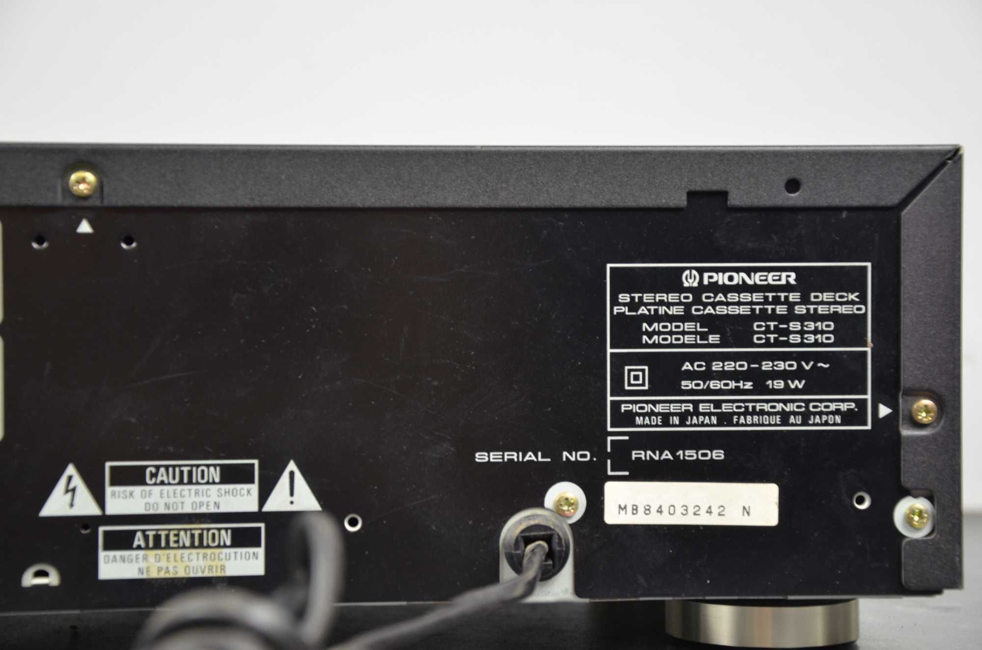 Magnetofon Deck PIONEER CT-S310 JAPAN