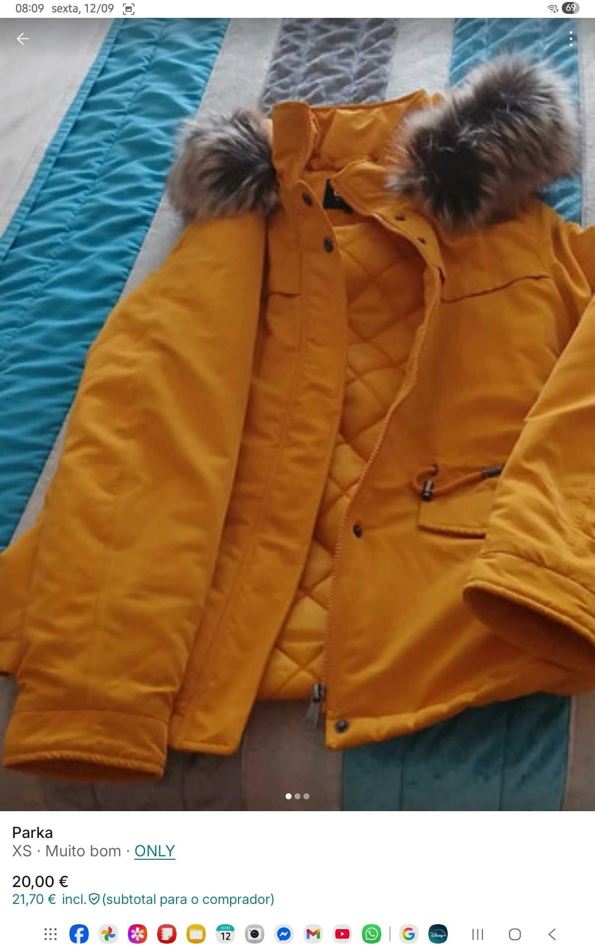 Casaco Only amarelo