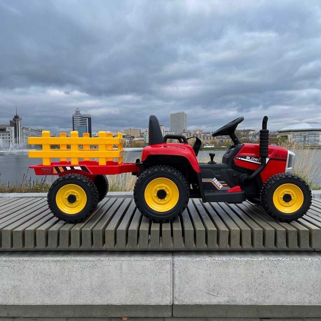 Traktor ZETOR Ciągnik Elektryczny PRZYCZEPA Auto Akumulator RC DZIECI
