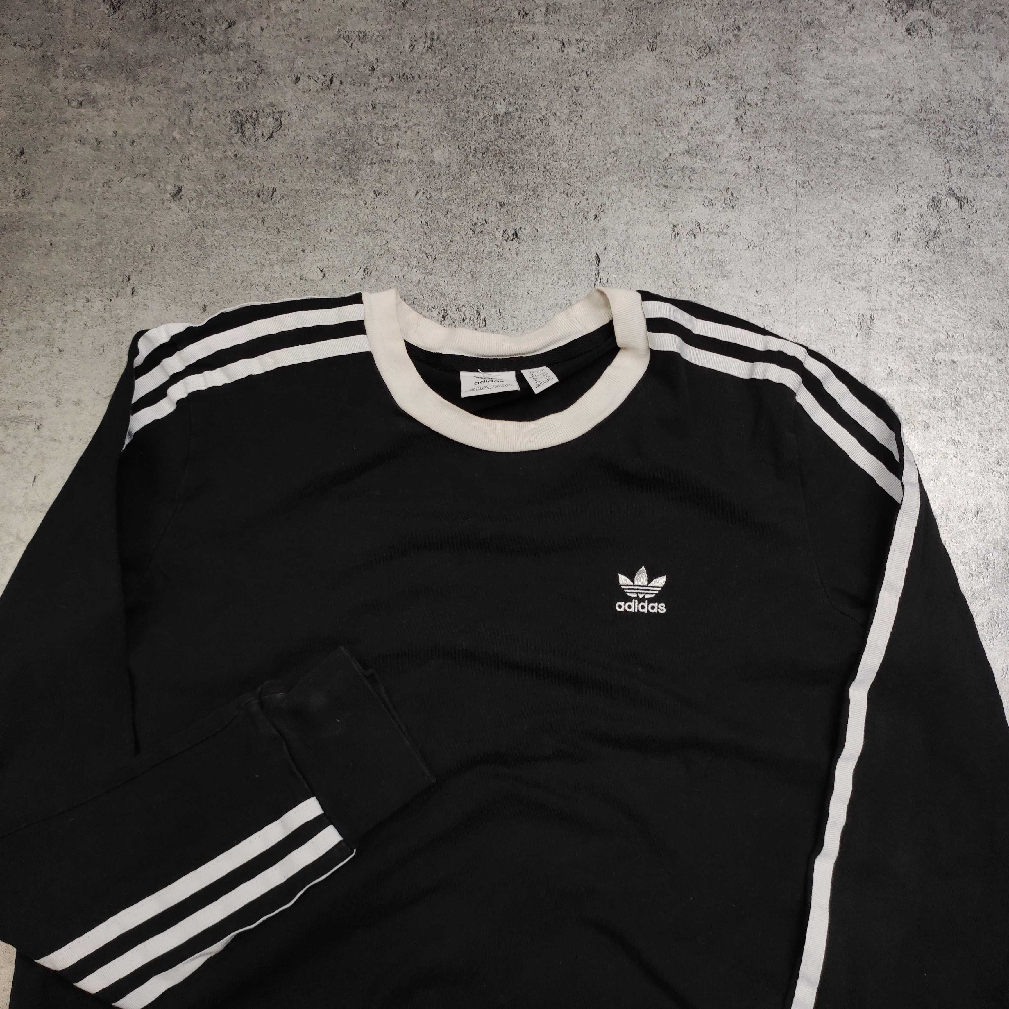 DAMSKA Koszulka Bluzka Longsleeve Adidsa California Bawełna 3 Paski
