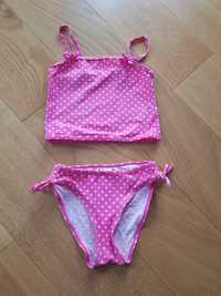 Dwuczęściowy kostium kąpielowy dla dziewczynki różowy wiek 4 lata