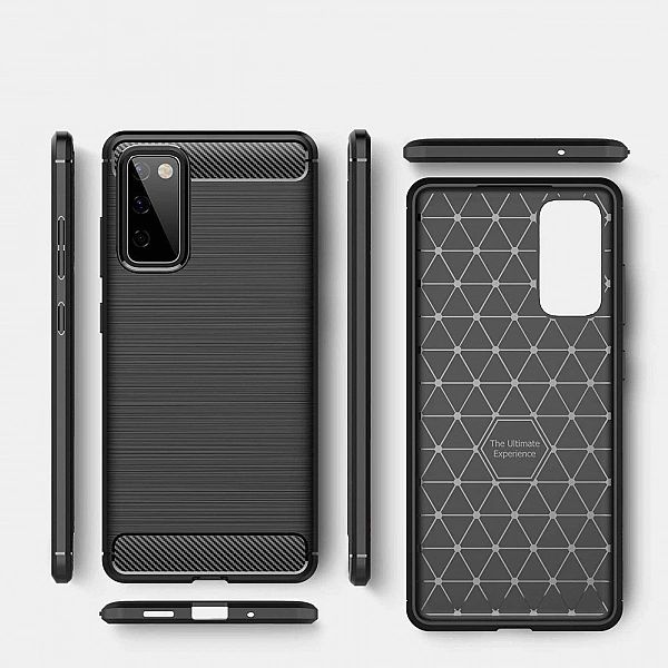 Etui Carbon Case + Szkło Hartowane do Samsung Galaxy S20 FE