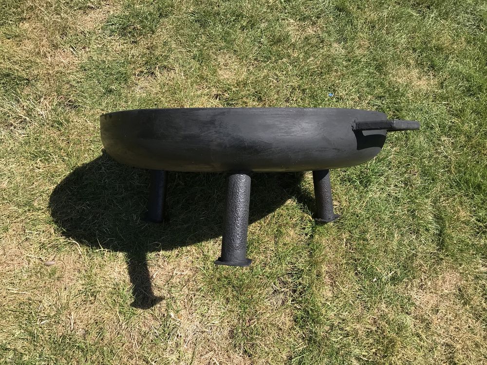 Palenisko do ogniska/grill gruba blacha średnica 60cm na nóżkach
